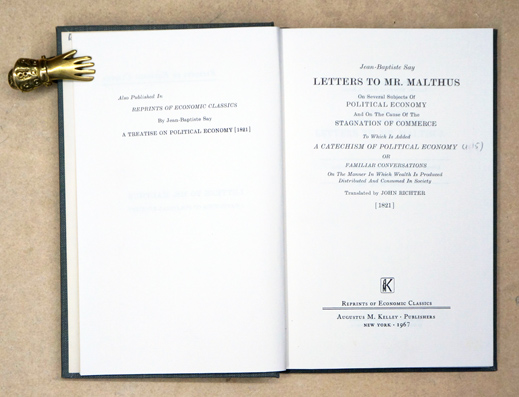 Lettres to Mr Malthus