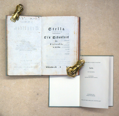 J. W. Göthens Schriften. Dritter Bd. (Stella. Ein Schauspiel für Liebende, in fünf Akten / Claudine von Villa Bella. Ein Schauspiel mit Gesang. Neueröffnetes moralisch-politisches Puppenspiel)