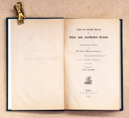 Ueber die vierfache Wurzel des Satzes vom zureichenden Grunde
