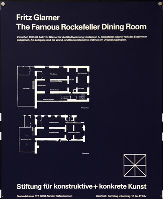 Plakat - Fritz Glarner - The famous Rockefeller Dining Room