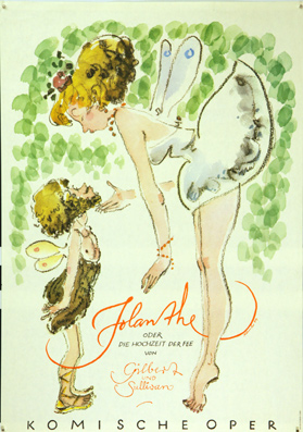 Plakat - Jolanthe oder die Hochzeit der Fee von Gilbert und Sullivan
