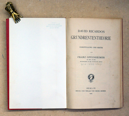 David Ricardos Grundrententheorie