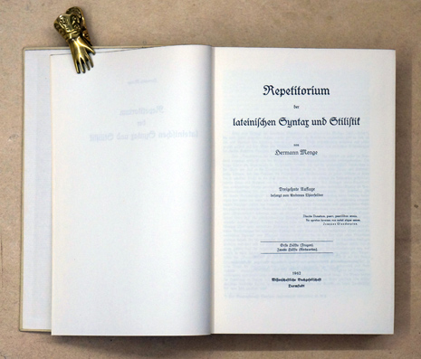 Repetitorium der lateinischen Syntax und Stilistik