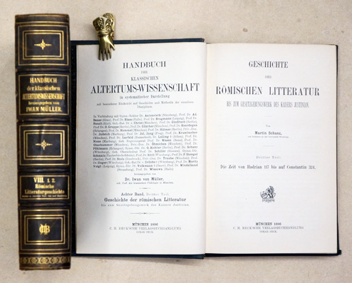 Geschichte der römischen Litteratur bis zum Gesetzgebungswerk des Kaisers Justinian