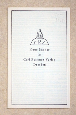 Neue Bücher im Carl Reissner-Verlag, Dresden