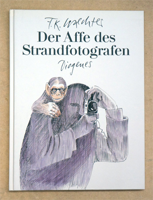 Der Affe des Strandfotografen