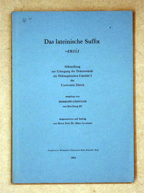 Das lateinische Suffix -ensis