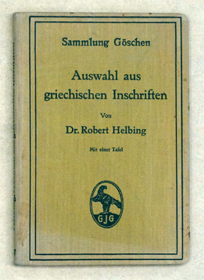 Auswahl aus griechischen Inschriften