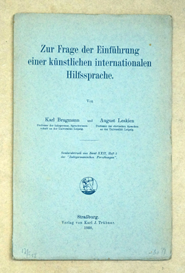 Zur Frage der Einführung einer künstlichen internationalen Hilfssprache