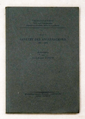 Die Gesetze der Angelsachsen 601 - 925