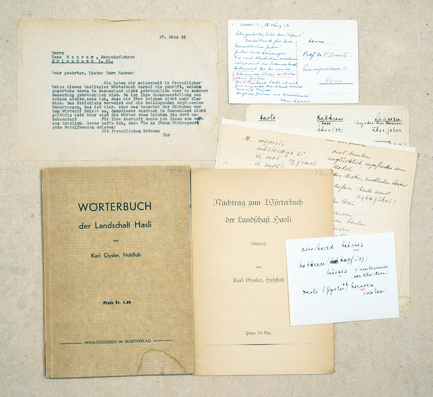 Wörterbuch der Landschaft Hasli.