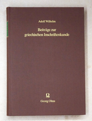 Beiträge zur griechischen Inschriftenkunde
