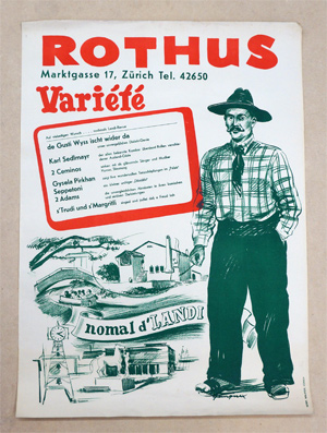 Plakat - Rothus Variété - Landi-Revue: nomal d’Landi