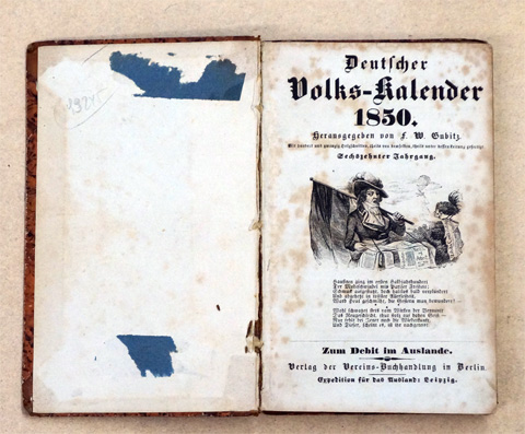 Deutscher Volkskalender 1850