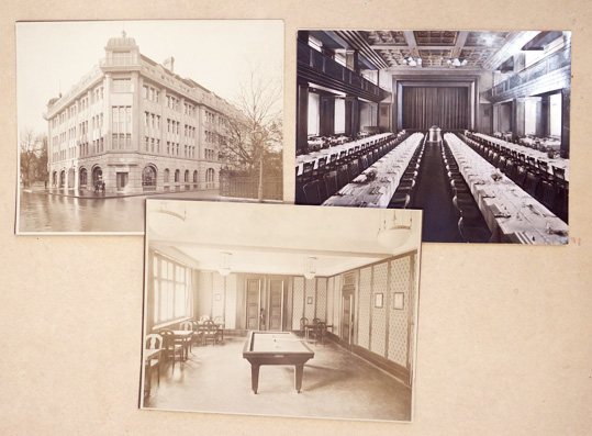 Kaufleuten Zürich. Aussenansicht, Theatersaal, Billardsaal