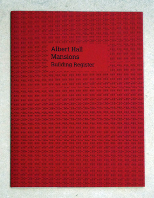 Albert Hall Mansions - Building Register