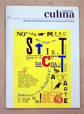 A propos culina, Heft 4 - NOuveau MENU DADA.