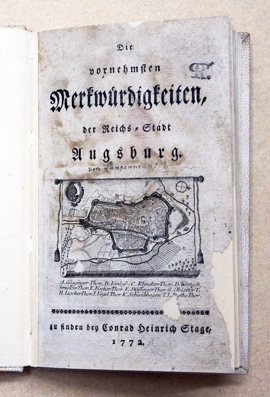 Die vornehmsten Merkwürdigkeiten, der Reichs-Stadt Augsburg.