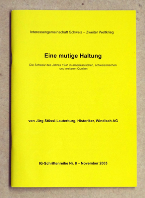 Eine mutige Haltung.