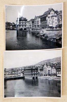 2 Orig.-Photographen (spätere Abzüge) Zürich Rathaus um 1900