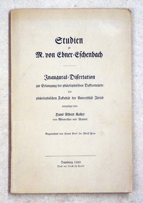 Studien zu M. von Ebner-Eschenbach.