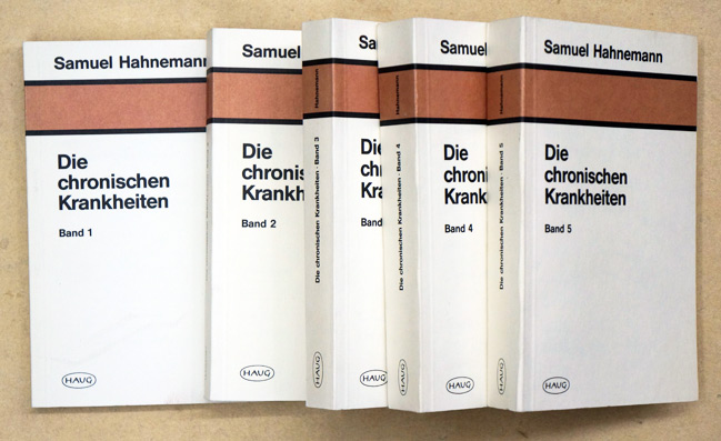 Die chronischen Krankheiten, ihre eigenthümliche Natur und homöopathische Heilung, Band 1 - 5 (compl.)