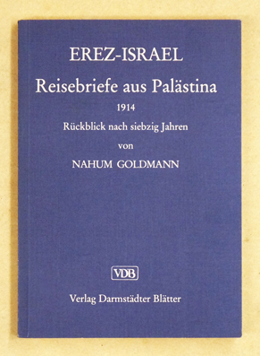 Erez-Israel Reisebriefe aus Palästina 1914