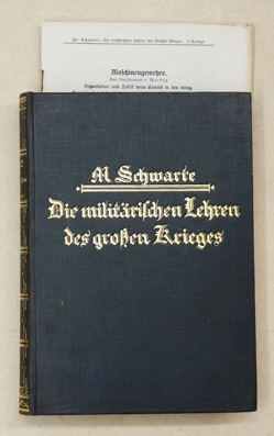 Die militärischen Lehren des Großen Krieges. Unter Mitwirkung von 35 Mitarbeitern.