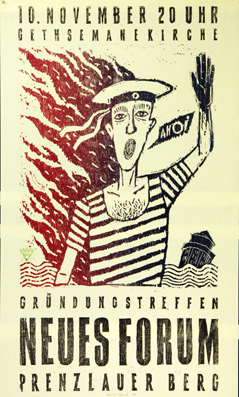 Plakat - Gründungstreffen Neues Forum Prenzlauer Berg