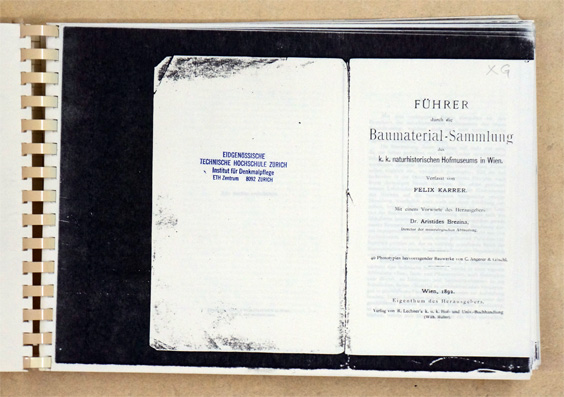 Führer durch die Baumaterial-Sammlung des k. k. naturhistorischen Hofmuseums in Wien. Mit einem Vorworte des Herausgebers Dr. Aristides Brezina.