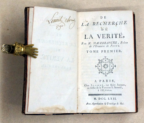 De la recherche de la vérité. Bd. 1