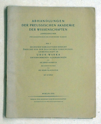 Sechster vorläufiger Bericht über die von der deutschen Forschungsgemeinschaft in Uruk-Warka unternommenen Ausgrabungen.