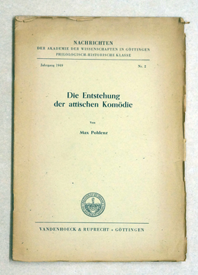 Die Entstehung der attischen Komödie.