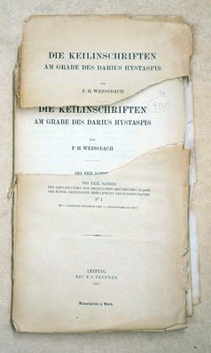 Die Keilinschriften am Grabe des Darius Hystaspis