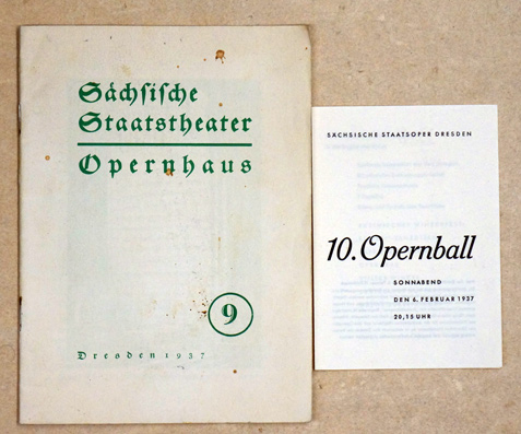 Sächsisches Staatstheater. Opernhaus, Heft 9, Spielzeit 1936/37