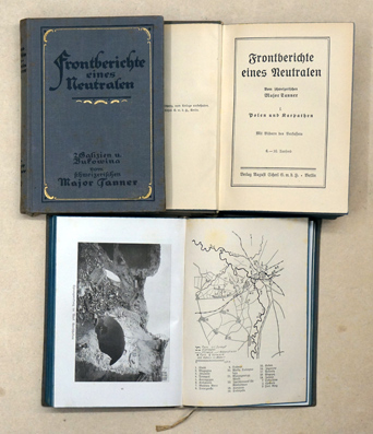Frontberichte eines Neutralen. (3 Bde., compl.). Vom schweizerischen Major Tanner.