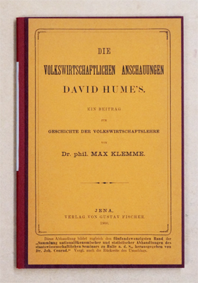 Die volkswirtschaftlichen Anschauungen David Hume’s.