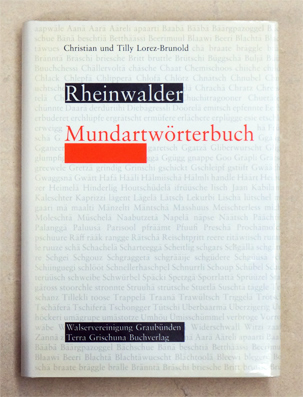 Rheinwalder Mundartwörterbuch. Der Wortschatz einer Bündner Walsermundart