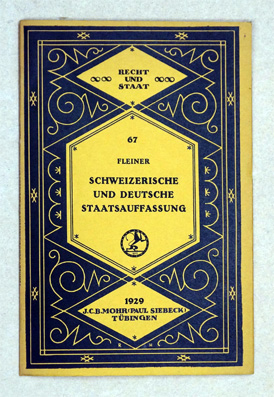 Schweizerische und Deutsche Staatsauffassung