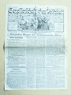 Genossenschaftliches Volksblatt, Nr. 1, 1. Jg. 1902