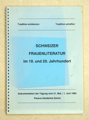 Schweizer Frauenliteratur im 19. u. 20. Jahhundert
