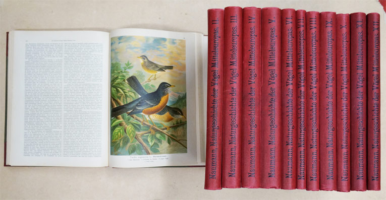 Naturgeschichte der Vögel Mitteleuropas. Bände I-XII (12 Bände, compl.).