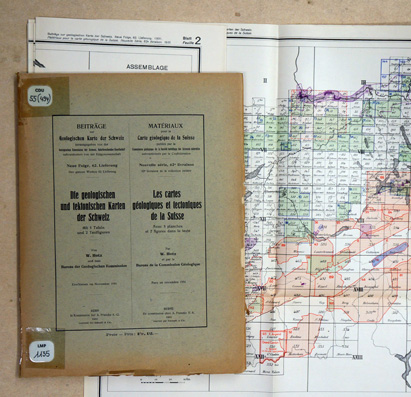 Die geologischen und tektonischen Karten der Schweiz. Les cartes géologiques et tectoniques de la Suisse.