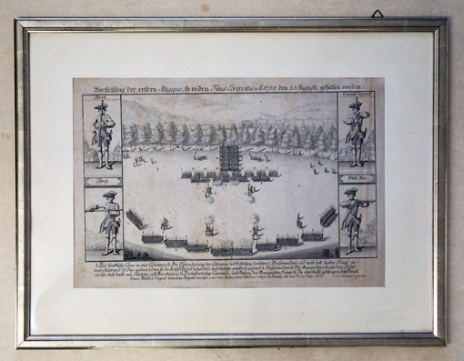Vorstellung der ersten Attaque , so in dem Final Exercitio A. 1758 den 21. August gehalten worden.