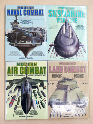 Modern Land Combat. Modern Air Combat. Modern Naval Combat. Modern Submarine Combat. (4 Bde.)