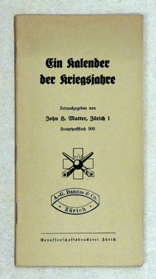 Ein Kalender der Kriegsjahre. August 1939 - Dezember 1940