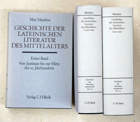 Geschichte der lateinischen Literatur des Mittelalters. 3 Teile in 3 Bänden. 
