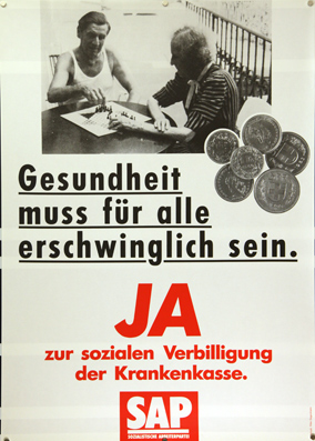 Plakat - Gesundheit muss für alle erschwinglich sein.
