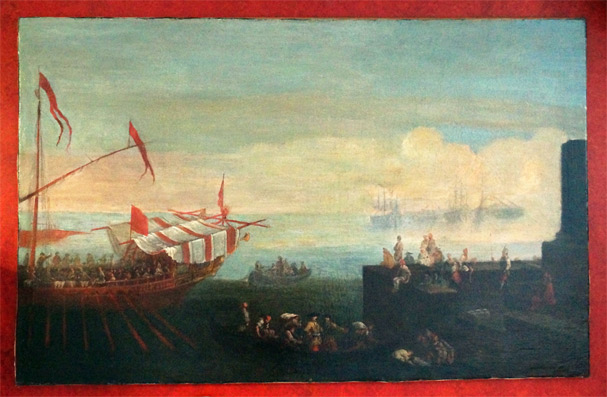 Venezianische Galerie im Hafen.