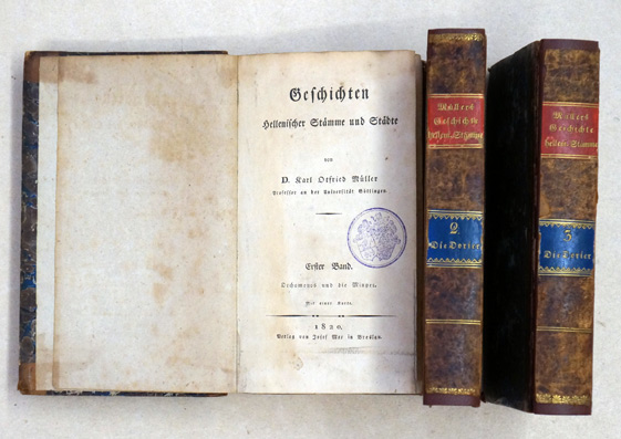 Geschichten Hellenischer Stämme und Städte.  (3 bde., compl.)